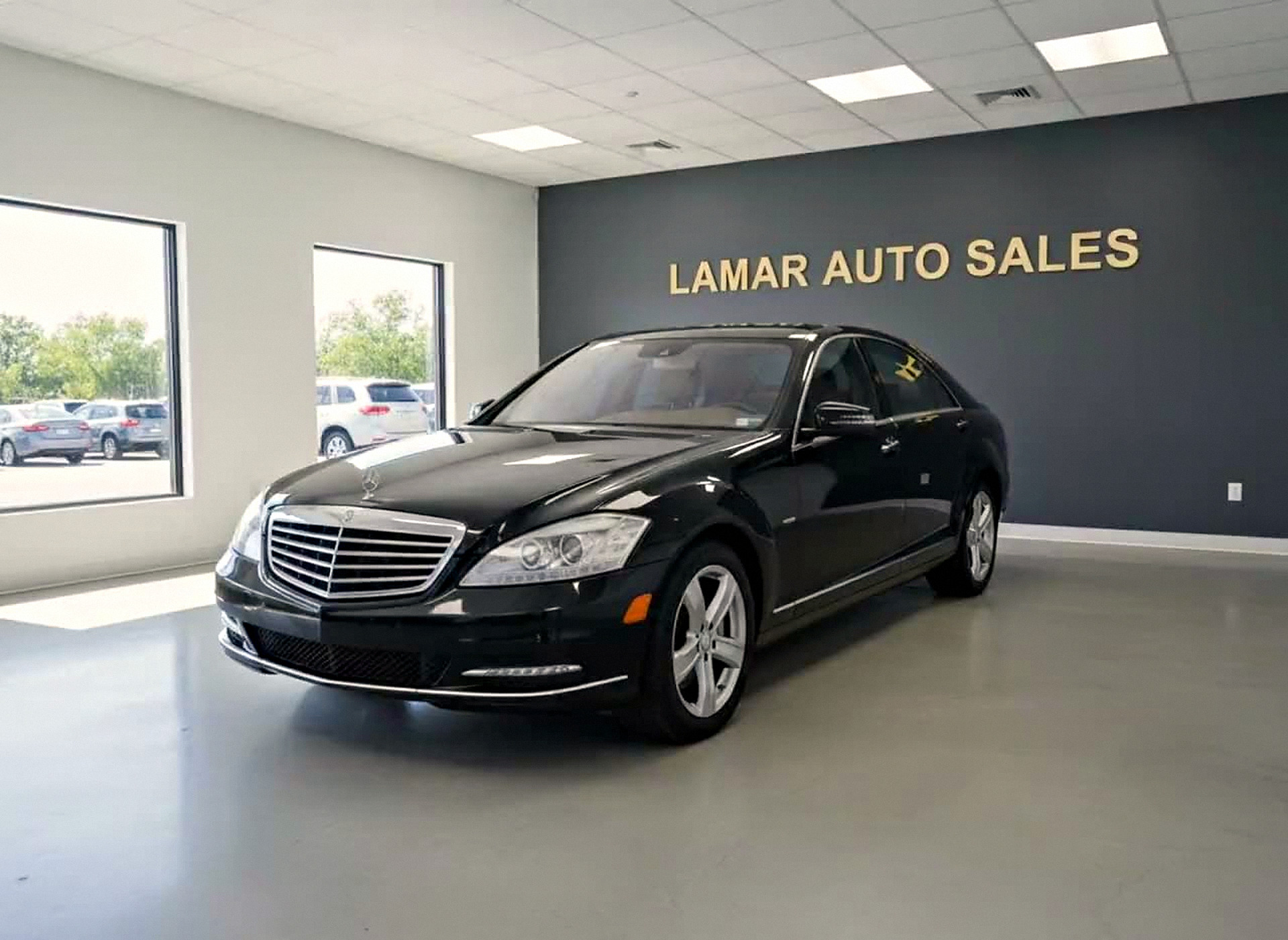 Used car on display in the Lamar Auto Sales showroom in North Charleston, SC